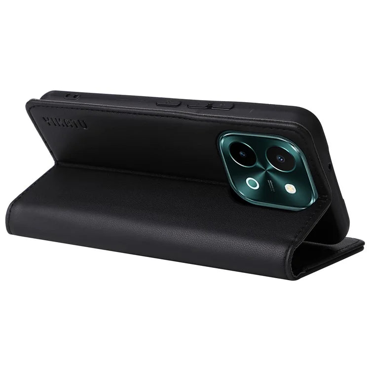 YIKATU YK-001 For vivo Y28 4G Case Card Slot Stand Leather Phone Cover Strong Magnetic