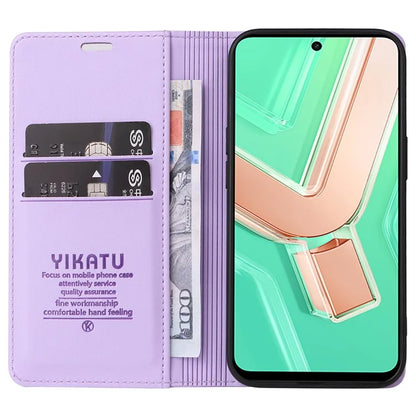 YIKATU YK-001 For vivo Y28 4G Case Card Slot Stand Leather Phone Cover Strong Magnetic