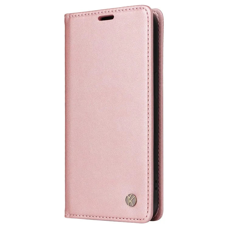 YIKATU YK-001 For vivo Y28 4G Case Card Slot Stand Leather Phone Cover Strong Magnetic