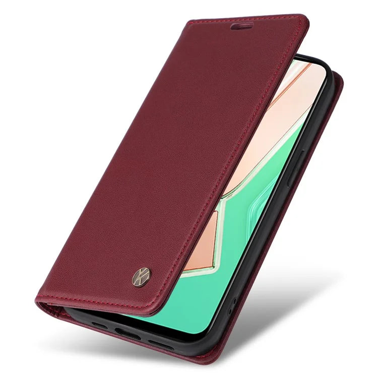 YIKATU YK-001 For vivo Y28 4G Case Card Slot Stand Leather Phone Cover Strong Magnetic