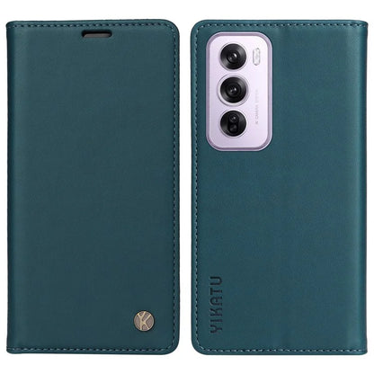 YIKATU YK-001 For Oppo Reno12 Pro 5G (China) / (Global) Case Leather Magnetic Auto-Absorbed Phone Cover