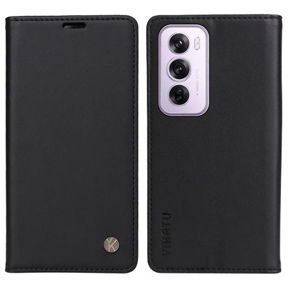 YIKATU YK-001 For Oppo Reno12 Pro 5G (China) / (Global) Case Leather Magnetic Auto-Absorbed Phone Cover
