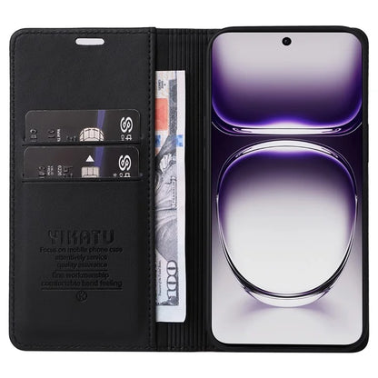 YIKATU YK-001 For Oppo Reno12 Pro 5G (China) / (Global) Case Leather Magnetic Auto-Absorbed Phone Cover