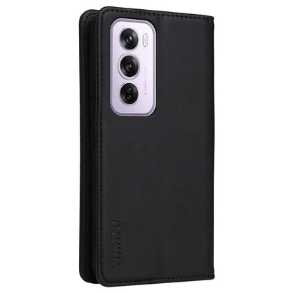 YIKATU YK-001 For Oppo Reno12 Pro 5G (China) / (Global) Case Leather Magnetic Auto-Absorbed Phone Cover