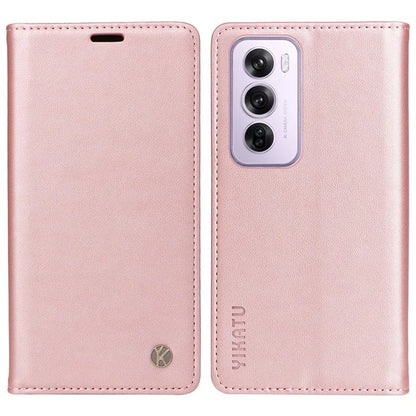 YIKATU YK-001 For Oppo Reno12 Pro 5G (China) / (Global) Case Leather Magnetic Auto-Absorbed Phone Cover