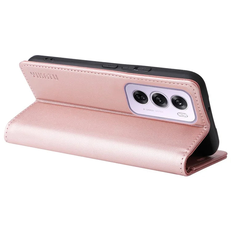 YIKATU YK-001 For Oppo Reno12 Pro 5G (China) / (Global) Case Leather Magnetic Auto-Absorbed Phone Cover