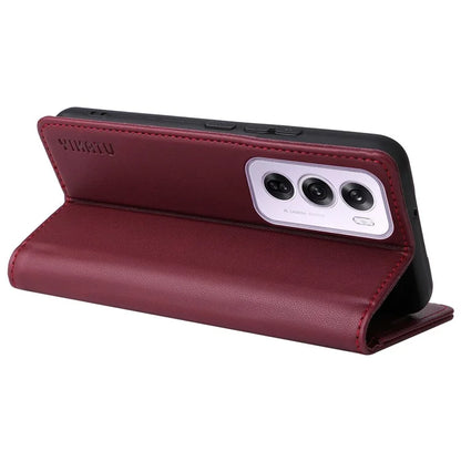 YIKATU YK-001 For Oppo Reno12 Pro 5G (China) / (Global) Case Leather Magnetic Auto-Absorbed Phone Cover