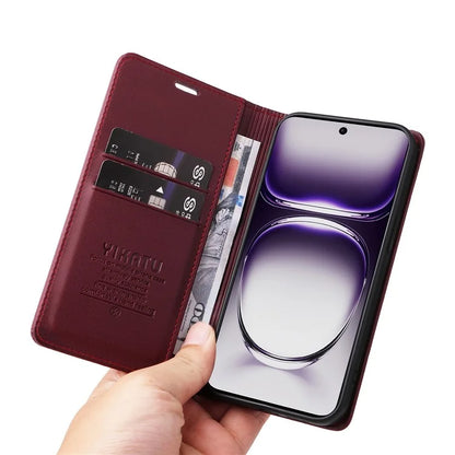 YIKATU YK-001 For Oppo Reno12 Pro 5G (China) / (Global) Case Leather Magnetic Auto-Absorbed Phone Cover