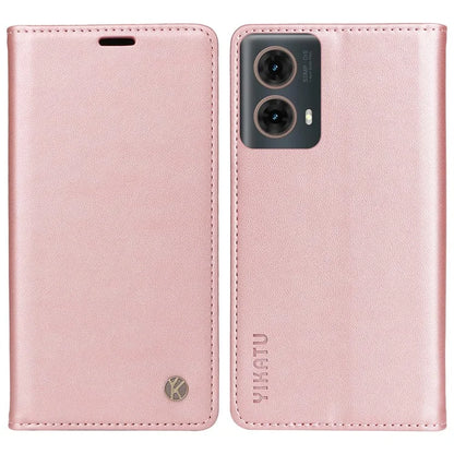 YIKATU YK-001 For Motorola Moto G85 5G / S50 Neo 5G Wallet Case Strong Magnetic Leather Phone Cover