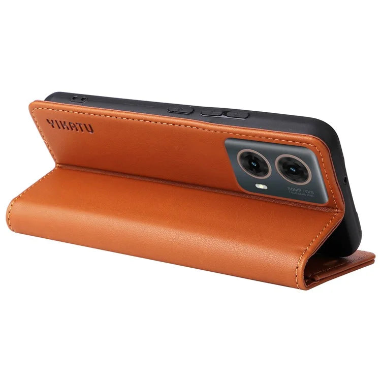 YIKATU YK-001 For Motorola Moto G85 5G / S50 Neo 5G Wallet Case Strong Magnetic Leather Phone Cover