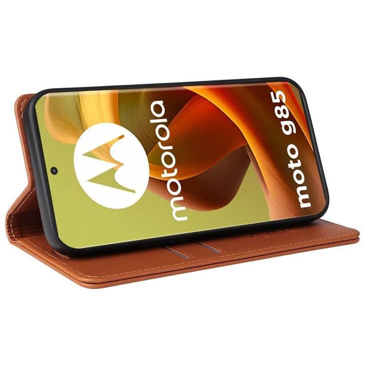 YIKATU YK-001 For Motorola Moto G85 5G / S50 Neo 5G Wallet Case Strong Magnetic Leather Phone Cover