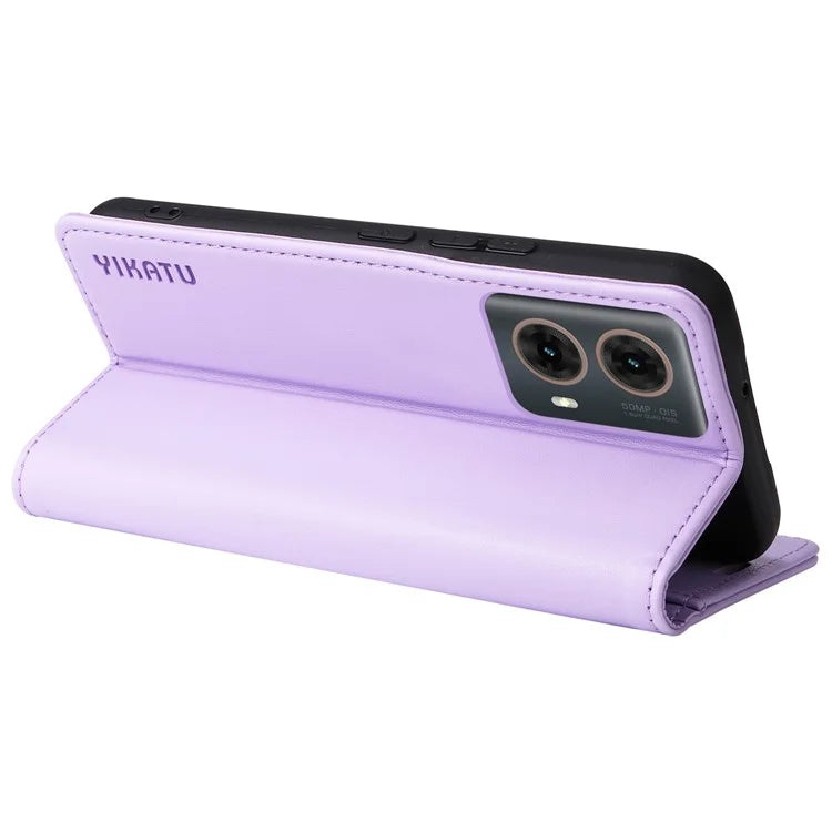 YIKATU YK-001 For Motorola Moto G85 5G / S50 Neo 5G Wallet Case Strong Magnetic Leather Phone Cover
