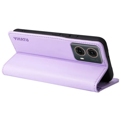 YIKATU YK-001 For Motorola Moto G85 5G / S50 Neo 5G Wallet Case Strong Magnetic Leather Phone Cover