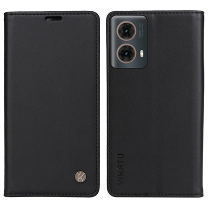 YIKATU YK-001 For Motorola Moto G85 5G / S50 Neo 5G Wallet Case Strong Magnetic Leather Phone Cover