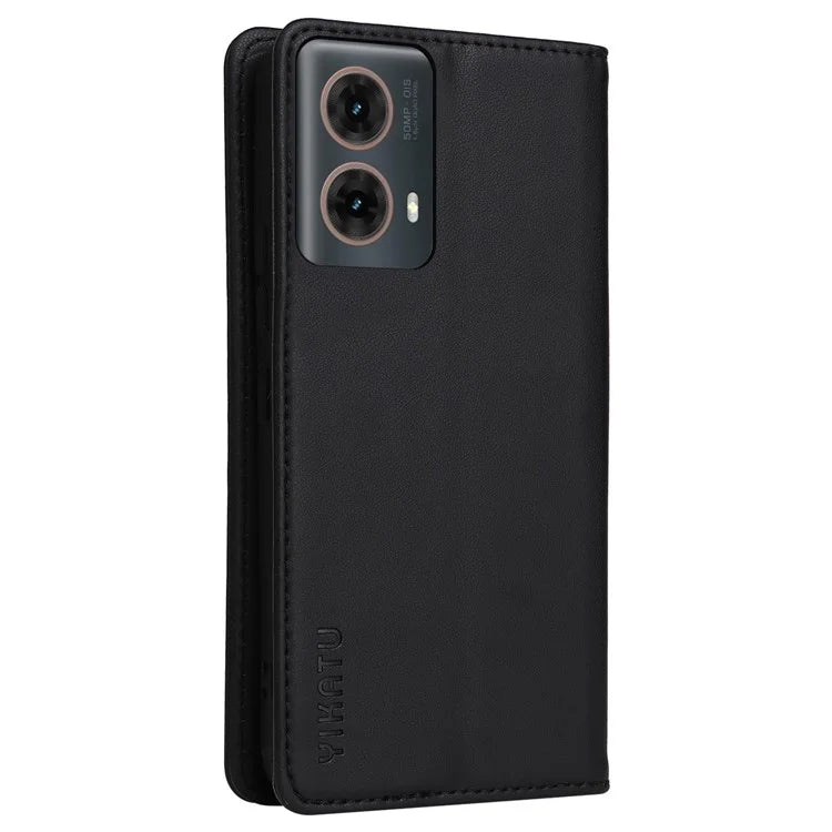 YIKATU YK-001 For Motorola Moto G85 5G / S50 Neo 5G Wallet Case Strong Magnetic Leather Phone Cover