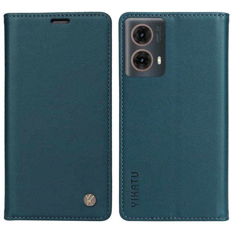 YIKATU YK-001 For Motorola Moto G85 5G / S50 Neo 5G Wallet Case Strong Magnetic Leather Phone Cover