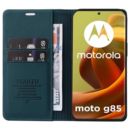 YIKATU YK-001 For Motorola Moto G85 5G / S50 Neo 5G Wallet Case Strong Magnetic Leather Phone Cover
