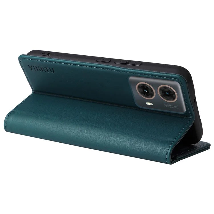 YIKATU YK-001 For Motorola Moto G85 5G / S50 Neo 5G Wallet Case Strong Magnetic Leather Phone Cover
