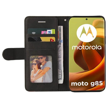 KT Leather Series-1 For Motorola Moto G85 5G / S50 Neo 5G Color Splicing Wallet Case Leather Phone Cover
