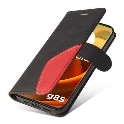 KT Leather Series-1 For Motorola Moto G85 5G / S50 Neo 5G Color Splicing Wallet Case Leather Phone Cover
