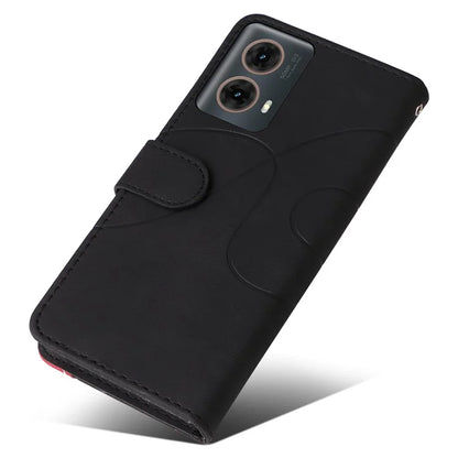 KT Leather Series-1 For Motorola Moto G85 5G / S50 Neo 5G Color Splicing Wallet Case Leather Phone Cover