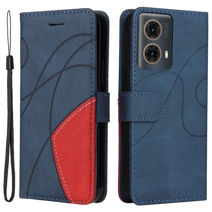 KT Leather Series-1 For Motorola Moto G85 5G / S50 Neo 5G Color Splicing Wallet Case Leather Phone Cover