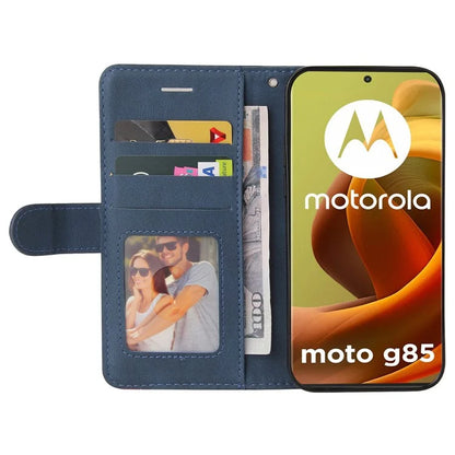 KT Leather Series-1 For Motorola Moto G85 5G / S50 Neo 5G Color Splicing Wallet Case Leather Phone Cover