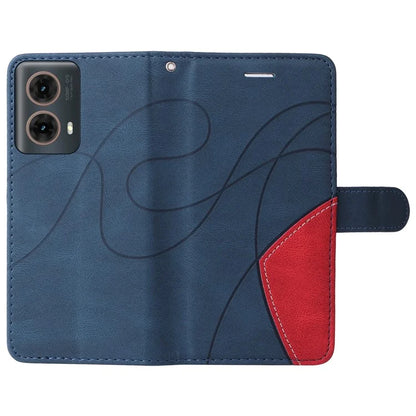 KT Leather Series-1 For Motorola Moto G85 5G / S50 Neo 5G Color Splicing Wallet Case Leather Phone Cover