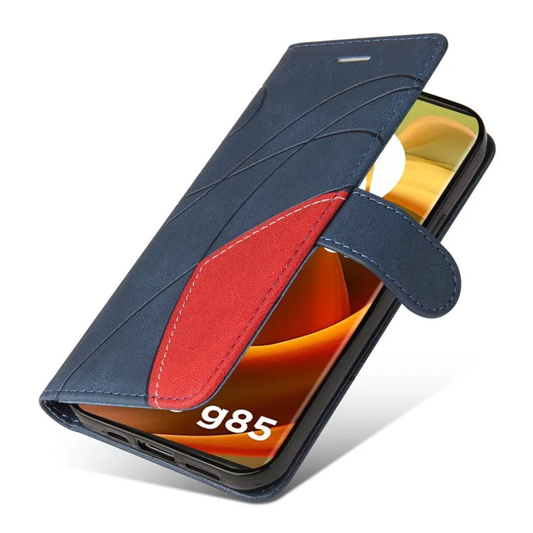 KT Leather Series-1 For Motorola Moto G85 5G / S50 Neo 5G Color Splicing Wallet Case Leather Phone Cover
