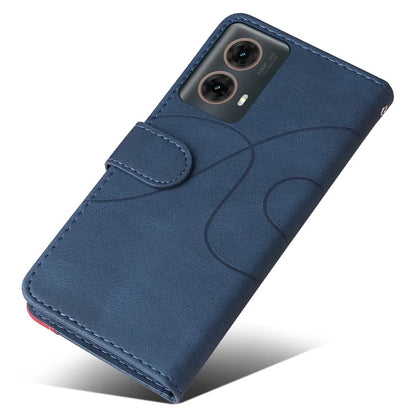 KT Leather Series-1 For Motorola Moto G85 5G / S50 Neo 5G Color Splicing Wallet Case Leather Phone Cover