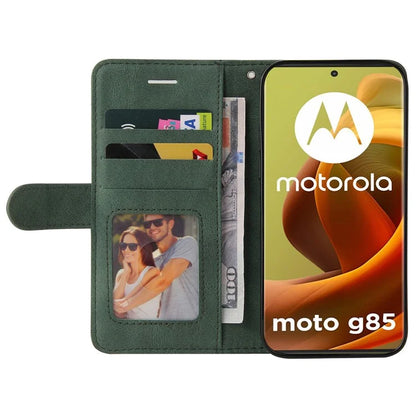 KT Leather Series-1 For Motorola Moto G85 5G / S50 Neo 5G Color Splicing Wallet Case Leather Phone Cover