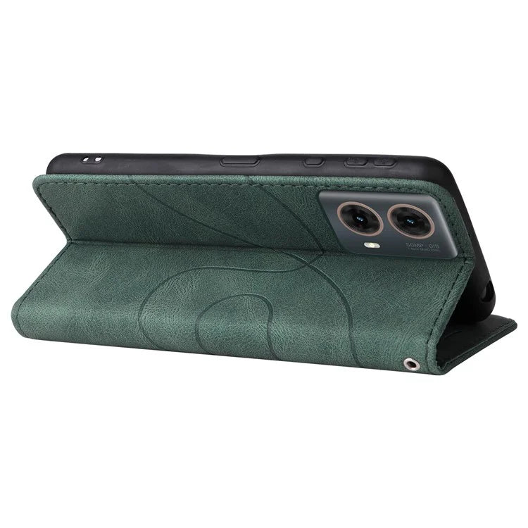 KT Leather Series-1 For Motorola Moto G85 5G / S50 Neo 5G Color Splicing Wallet Case Leather Phone Cover