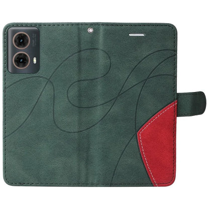 KT Leather Series-1 For Motorola Moto G85 5G / S50 Neo 5G Color Splicing Wallet Case Leather Phone Cover