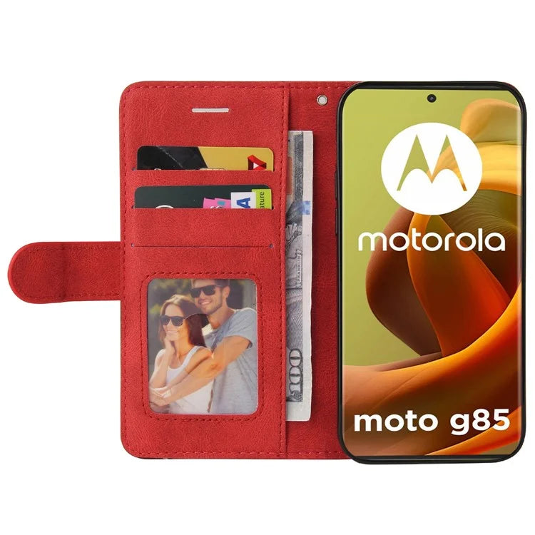 KT Leather Series-1 For Motorola Moto G85 5G / S50 Neo 5G Color Splicing Wallet Case Leather Phone Cover