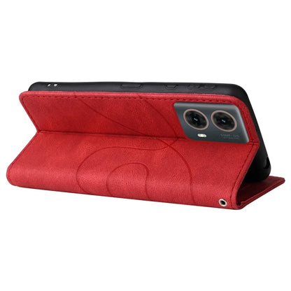 KT Leather Series-1 For Motorola Moto G85 5G / S50 Neo 5G Color Splicing Wallet Case Leather Phone Cover