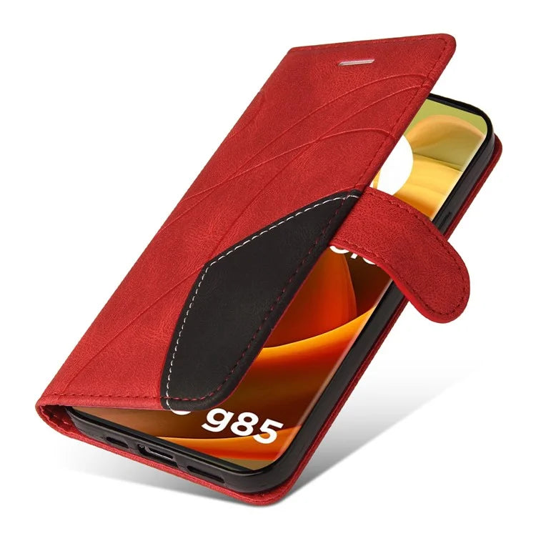 KT Leather Series-1 For Motorola Moto G85 5G / S50 Neo 5G Color Splicing Wallet Case Leather Phone Cover
