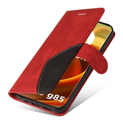 KT Leather Series-1 For Motorola Moto G85 5G / S50 Neo 5G Color Splicing Wallet Case Leather Phone Cover