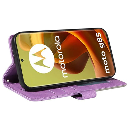 KT Leather Series-1 For Motorola Moto G85 5G / S50 Neo 5G Color Splicing Wallet Case Leather Phone Cover