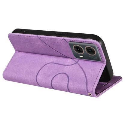 KT Leather Series-1 For Motorola Moto G85 5G / S50 Neo 5G Color Splicing Wallet Case Leather Phone Cover