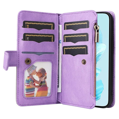 KT Multi-Function Series-5 For Honor 200 Lite Cover PU Leather Dual Color Splicing Cell Phone Case