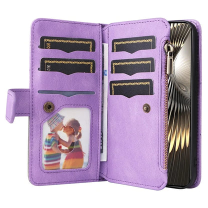 KT Multi-Function Series-5 For Xiaomi Redmi Turbo 3 5G / Poco F6 5G Cover PU Leather Dual Color Splicing Cell Phone Case