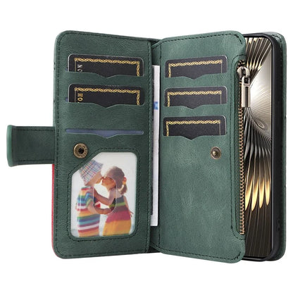 KT Multi-Function Series-5 For Xiaomi Redmi Turbo 3 5G / Poco F6 5G Cover PU Leather Dual Color Splicing Cell Phone Case