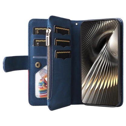 KT Multi-Function Series-5 For Xiaomi Redmi Turbo 3 5G / Poco F6 5G Cover PU Leather Dual Color Splicing Cell Phone Case