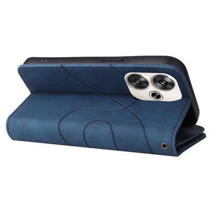 KT Multi-Function Series-5 For Xiaomi Redmi Turbo 3 5G / Poco F6 5G Cover PU Leather Dual Color Splicing Cell Phone Case