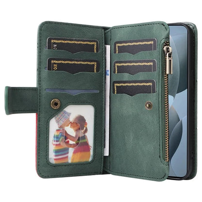 KT Multi-Function Series-5 For Xiaomi Redmi K70 5G / K70 Pro 5G / Poco F6 Pro 5G PU Leather Dual Color Splicing Phone Case