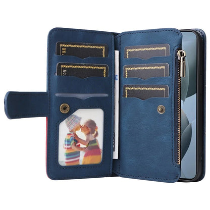 KT Multi-Function Series-5 For Xiaomi Redmi K70 5G / K70 Pro 5G / Poco F6 Pro 5G PU Leather Dual Color Splicing Phone Case