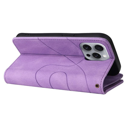 KT Multi-Function Series-5 For iPhone 16 Pro Max Cover PU Leather Dual Color Splicing Wallet Cell Phone Case