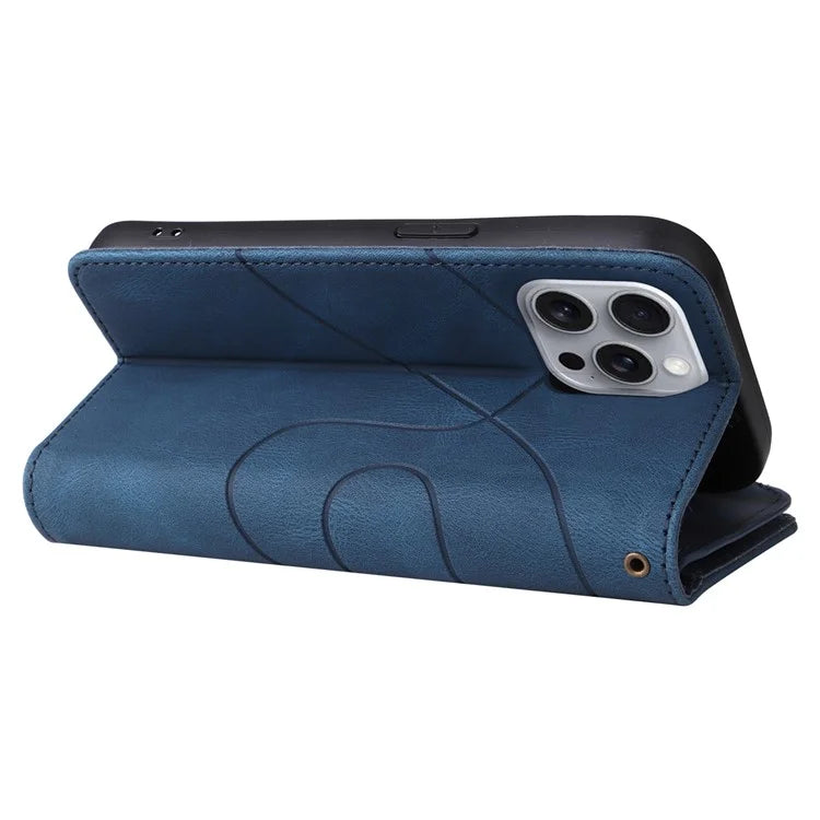 KT Multi-Function Series-5 For iPhone 16 Pro Max Cover PU Leather Dual Color Splicing Wallet Cell Phone Case