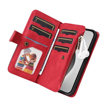 KT Multi-Function Series-5 For iPhone 16 Pro Max Cover PU Leather Dual Color Splicing Wallet Cell Phone Case