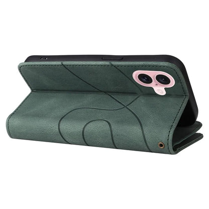 KT Multi-Function Series-5 For iPhone 16 Cover PU Leather Dual Color Splicing Wallet Cell Phone Case